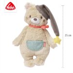 Fehn Kuscheltier Bär Bruno – Weicher Teddybär für Neugeborene als Einschlafhilfe - Stofftier zum Greife - Image 3